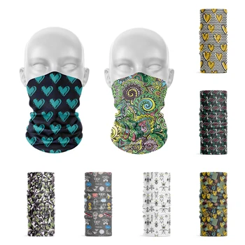 Nova Moda 3D Tiskanih Obraz Ruta Moški Ženske Headscarf Športih na Prostem, Hip-Hop Dustproof Hidžab Šal Headdress Elastični naglavni Trak