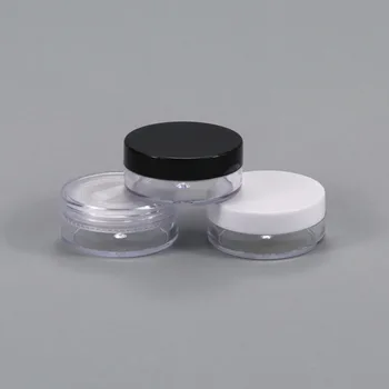 5G plastični kozarec pot tin primeru sifter oči v senci, puder v prahu baby izpuščaj v prahu puff rdečilo primeru make up kozmetične embalaže