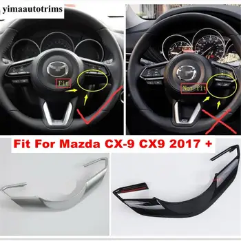 Auto Volan Gumb Dekoracijo Okvir Pokrova Trim Fit Za Mazda CX-9 CX9 2017 2018 2019 2020 ABS Mat / Ogljikovih Vlaken Videz