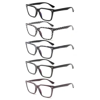 CLASAGA Moških in Žensk Premium Črni Pravokotne Kovinske Tečajih Okvir Obravnavi Očala Modni Dekorativni Recept za Očala