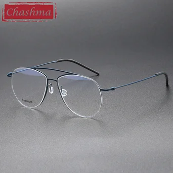 Chashma Moških Čistega Titana Optični Prikazovalnik Ultra Lahka Recept Kristalno Gafas Visoke Kakovosti Gospodje Očal za RX Leče
