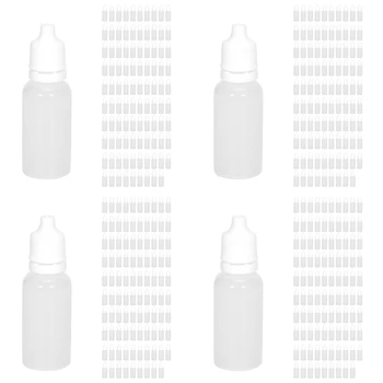 400PCS 15Ml Prazno Plastično Stisljiv Kapalko Steklenice Oči Tekoče Kapalko Povratne Steklenice
