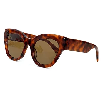 Elegantna Mačka Oči, sončna Očala Ženske 2023 Acetat Luksuzne blagovne Znamke Sunglass UV400 Eyeglass Polje z Lunette De Soleil Femme