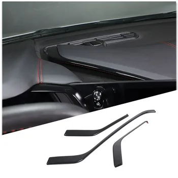 ABS Ogljikovih Vlaken/Rdeča Za Chevrolet Corvette C8 Stingray Z51 Z06 2020-2023 Avto Notranjosti, armaturna plošča, Trim Trakovi Auto Dodatki
