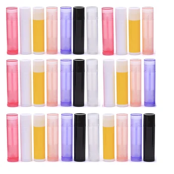 100 kozarcev 5ml 5g Prazno Lip Gloss Cevi Debelo Prenosni Šminka Posodo Kozmetični Balzam za Ustnice Povratne Steklenice Potovanja Steklenico Set