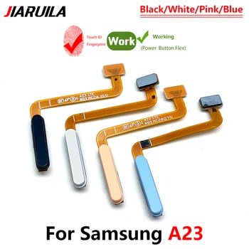 10Pcs/Veliko, Original Za Samsung Galaxy A23 5G A236 A236B Prstnih Senzor Vrnitev Domov Tipka Meni Tipka Flex Ploski Kabel