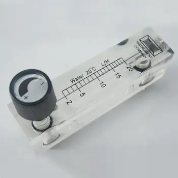2-100LPH 0-0.3 GUMB za Vodo Plošči merilnik pretoka Rotameter Z Ventilom M18 Moški 1/4