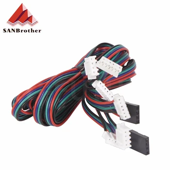 3D Tiskalnik Deli Koračnih Motornih Kabel 1M/2M 2.54 4pin-XH2.0 6pin za Koračnih Motor Priključek za Kabel 5pcs/veliko