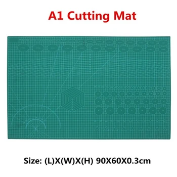 3 mm A1 PVC Rezanje Mat Rezanje Mozaik Ploščica v dvojnem tisku samozdravljenja Rezanje Mat Obrti Quilting Scrapbooking Odbor 60X90CM