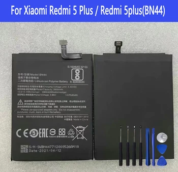 BN44 Baterija Za Xiaomi Redmi 5 Plus / Redmi 5plus Popravila Del Prvotne Zmogljivosti Telefona, Baterije, Bateria