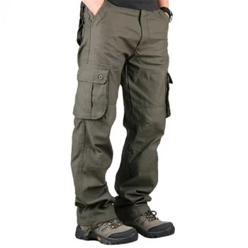 Moške Cargo Hlače Priložnostne Multi Žepi Vojaško Taktično Delo Hlače Moški Vrhnja oblačila Ravne dolge hlače, Dolge Hlače Za Moške Obleke