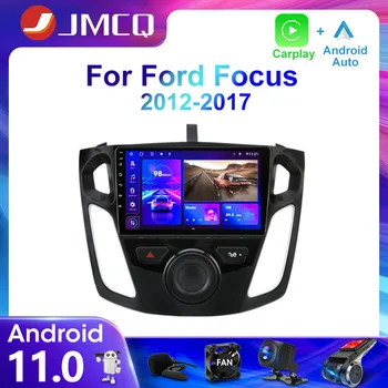 JMCQ 2Din 4G Android 11 avtoradio Multimedijski Predvajalnik Videa Za Ford Focus 3 Mk 3 2012-2017 Navigacija GPS Vodja Enote Carplay