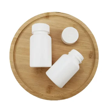 50pcs 150 ml 150cc Belo Plastično HDPE Tabletke steklenico Kapsula Posodo Vitamina Polje Z CRC Kape Pečat pokrovi za Medicinske
