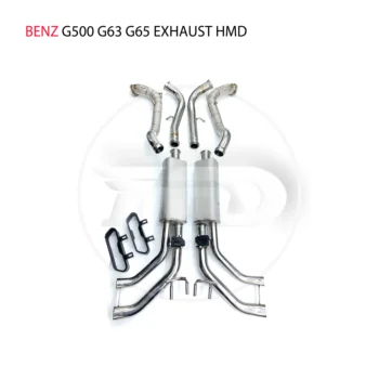 HMD iz Nerjavečega Jekla, Izpušni Sistem Downpipe In Catback Je Primerna Za Benz G500 G63 G65 Spremembe Elektronski Ventil