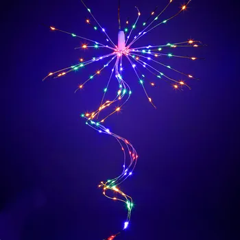 Nova LED Ognjemet Niz Luči na Prostem Nepremočljiva Vrtu Drevo Lučka Daljinski upravljalnik Božič Garland Pravljice Luči Soba Dekoracijo