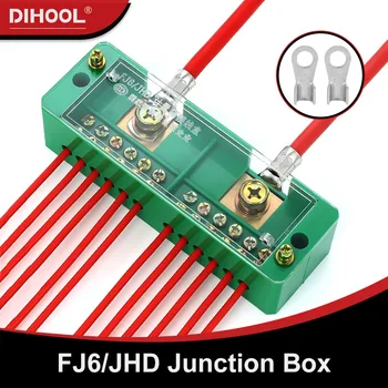 FJ6/JHD dozi 2-in Več-OUT Električni Meter Žice Priključek 3-V Cepilec Terminal Blok 4-V Razdelilni dozi