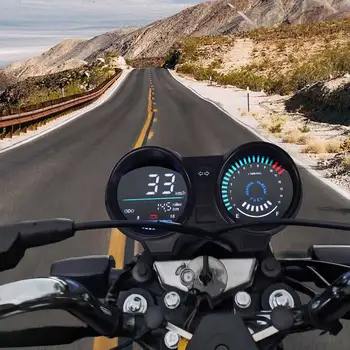 Merilnik hitrosti Digitalna nadzorna plošča LED Elektronika 99999km 199km h Motocikla Meter