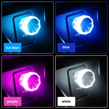 Mini LED Nočna Lučka USB Avto Luči Okoljske Svetlobe, Dekorativne Svetilke Prenosne Knjiga Svetlobe, Prenosni računalniki, Mobilne naprave napajalniki za Razsvetljavo