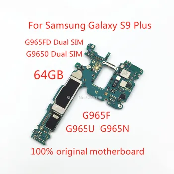 1pcs Za Samsung Galaxy S9 Plus S9+ G9650 G965FD G965F G965U G965N 64GB 100% Original Odklenjena Matično ploščo Zamenjajte Del