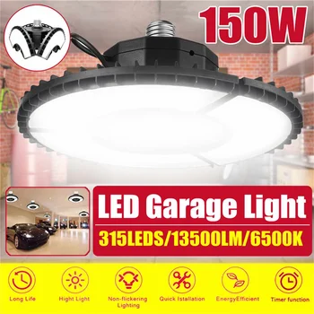 60 W/150W LED Garaža Svetlobe Deformirljiva Stropne Luči NLP-LED Lučka za Zlaganje Industrijske High Bay Lučka Lučka Za Skladišča, Delavnice