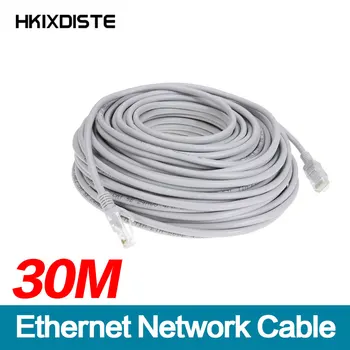 30 M 98ft Cat5 Ethernet Omrežni Kabel RJ45 Obliž na Prostem Nepremočljiva LAN Kabel Žice Za CCTV POE IP kamer