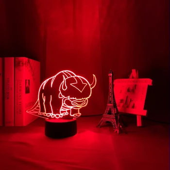 govedo 3D Led Nočne Luči USB Novost Darila 7 Barv Spreminjanje Živalskih LED Desk namizne Svetilke, kot Doma Dekoracijo Poceni Debelo
