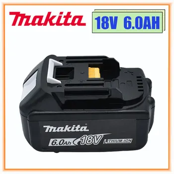 Makita 100% prvotne 18V 6.0 Ah akumulatorska električno orodje, baterije Z LED litij-ionska zamenjava LXT BL1860B BL1860 BL1850