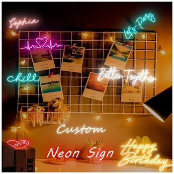 Debelo po Meri Lučka Led Neon Znak, Logotip Meri Dropshipping NE MOQ Neon Znak za Spalnico Stranka Dekoracijo Sten