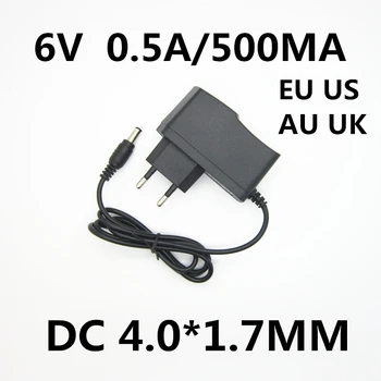 1pcs 6V 0.5 A 500MA Napajalni Adapter za Polnilnik Transformator Za OMRON I-C10 M4-I, M2, M3, M5-I M7 M6 M10 M6W Krvni Tlak Monitor