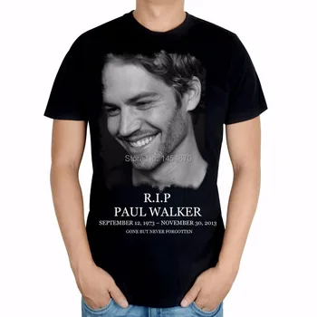 2 modeli Paul Walker Fast & Furious blagovne Znamke moških Priložnostne Črna majica 3D T-shirt camiseta fitnes Bombaž filmska zvezda poleras