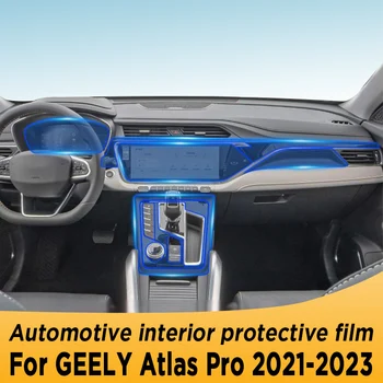 Za GEELY Atlas Pro 2021 2022 2023 Menjalnik Plošča Navigacijske Avtomobilske Notranjosti Zaslon Zaščitna folija TPU Anti-Scratch Nalepka