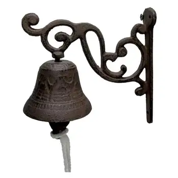 1pc Letnik Zvonec Steni Visi Dobrodošli Litega Železa Večerja Bell Steni Visi Kovinski Zvonec Družino, Vrt, Obrt Dekoracijo