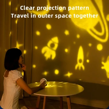 Rotacija Zvezdnato-Nebo Projektor Gospodinjski Pisane Luči Darilo Za Rojstni Dan, Božič