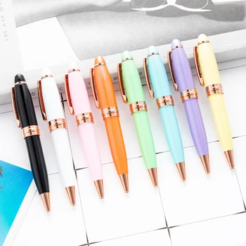 20PCS Candy barve kemični svinčnik z lasersko vrtenje jedro, kratek prenosni mini pero pero žep