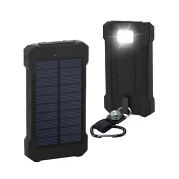New200mAh Zunanje Baterije Sončne Energije Banke LEDSOS Svetilka HITRO Polnjenje Prenosnih Nepremočljiva Powerbank za Pametni Mobilni Telefon