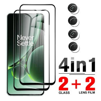 4in1 Polno Kritje Kaljeno Steklo Ohišje Za OnePlus Nord 3 5G Fotoaparat Protector Za OnePlus Nord 3 En Plus Nord3 6.74 v Zaslon Snemati