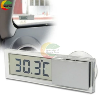 Mini Digitalni LCD Avto Termometer Termometer Avtomatsko Okno Prostem Inteligentni Digitalni Prikaz Temperature Meter Meter