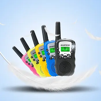 2Pcs Baofeng BF-T3 UHF462-467MHz 8 Kanalni Prenosni dvosmerni 10 Klicne Tone Radijski oddajnik in Sprejemnik za Otroke Radio Otrok Walkie Talkie