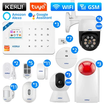 KERUI W181 Brezžični Doma Alarm Tuya Alarmni Sistem s Senzor Gibanja, Alarm, Protivlomni WIFI GSM Centralne Enote Plošče Alarm Kit