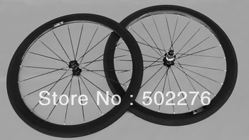 Poln Ogljikovih 3K Cestno Kolo 700 C Clincher kolesne dvojice : 50 mm
