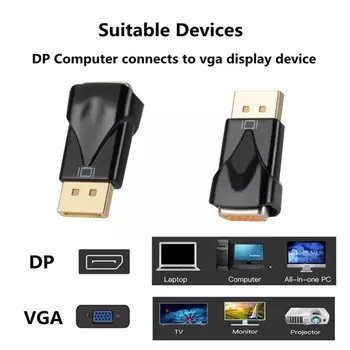 DP Na VGA HD Adapter DisplayPort Na VGA Pretvornik DP Plug Igra Moči, Da DisplayPort Ne 1080P VGA Zahtevane Dobave HD Zaslon V5V6