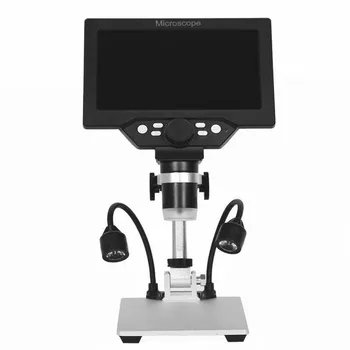 G1200 Digitalni Mikroskop za Spajkanje 7 Palca Velik Barvni Zaslon LCD Zaslon, 12MP 1-1200X Neprekinjeno Ojačanje Lupo