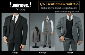 1/6 Obsega VORTOYS V1005 Moški Vojak Britanski Gentleman Oblačila, ki 2.0 Človek Obleke Model Za 12 Inch Beckham Akcijska Figura Telo