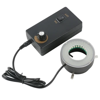 96 LED Obroč Svetlobe luč za ostrenje Nastavljiv Lučka za Industrijo Stereo Kamera Mikroskop Lupo Bela Rdeča Rumena Modra Zelena Vijolična
