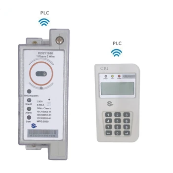 Predplačniške Split Tipkovnica Din Rail enofazni Digital Energy Meter S PLC Komunikacije Modul Uporabniški Vmesnik Enote/UIU