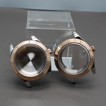 Rose Zlata 36 mm 40 mm Watch Primerih Sapphire Kristalno Steklo Za Ostrig Dan NH34 NH35 NH36 NH38 Miyota 8215 Gibanje 28.5 mm Izbiranje