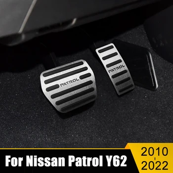 Avto Pedal Goriva Plin Zavornega Pedala Kritje Non-slip Tipke Za Nissan Patrol Y62 2010- 2018 2019 2020 2021 2022 Pribor