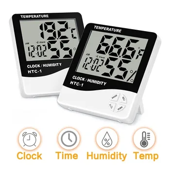 Digitalni LCD Elektronski Temperatura Vlažnost Meter v Zaprtih prostorih na Prostem Higrometer Za Dom, Vremenske Postaje Termometer Vlažnost Monito