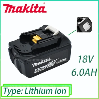 Makita Original 18V 6000mAh Litij-ionska Akumulatorska Baterija 18v vaja Zamenjava Baterije BL1860 BL1830 BL1850 BL1860B