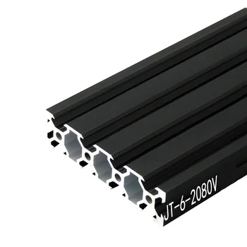 1PC 200-800mm Črna/Bela 2080 V Terminu Aluminij Profil Ekstrudiranje Okvir za CNC DIY 3D Tiskalnik